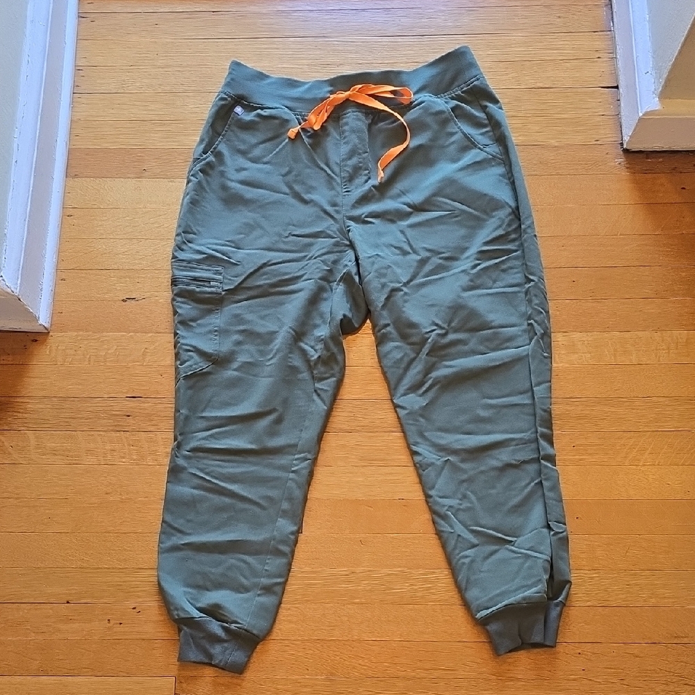 Figs, Technical Collection, Zamora Jogger Scrub Pants, Olive, VGUC, Women's LP